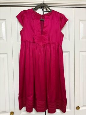 Raspberry empire style cocktail dress
